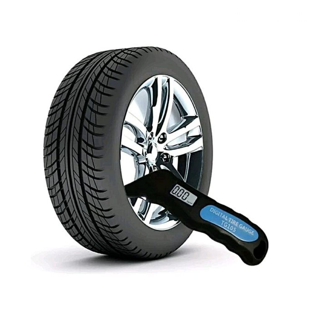 1 Digital Car Tire Tyre Air Pressure Gauge in Pakistan